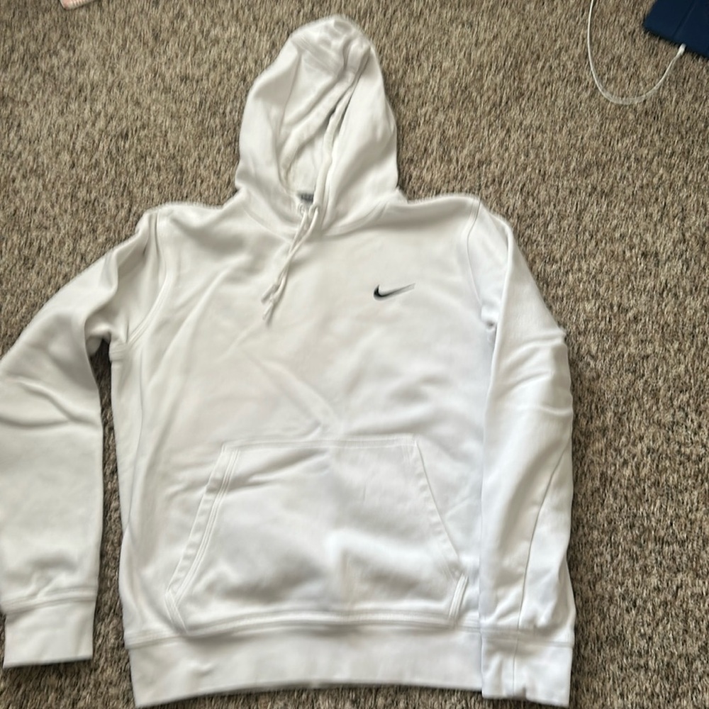 Juniors white Nike hoodie. Medium like new